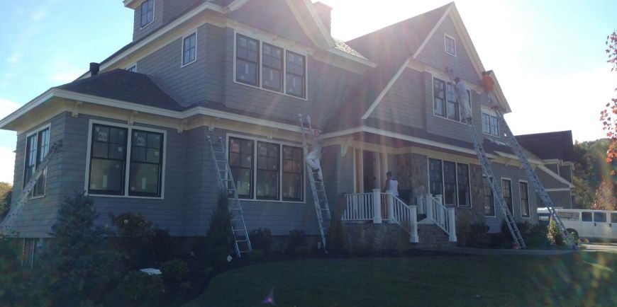 exterior painting in Wellesley